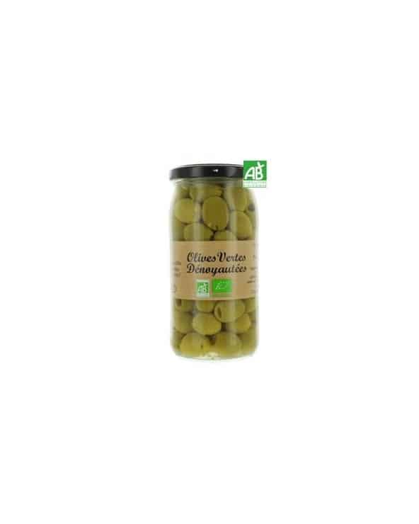 Olives vertes dénoyautées, Bio 340g