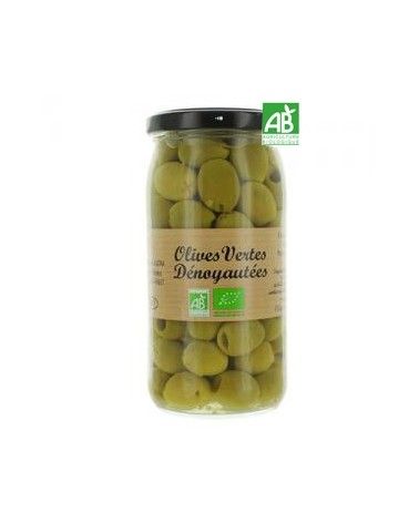 Olives vertes dénoyautées, Bio 340g