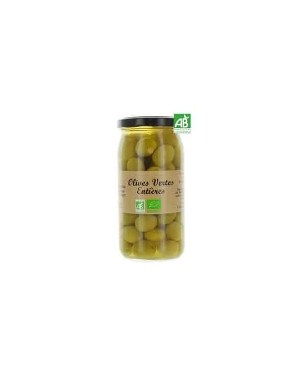 Olives vertes entières Bio 340g