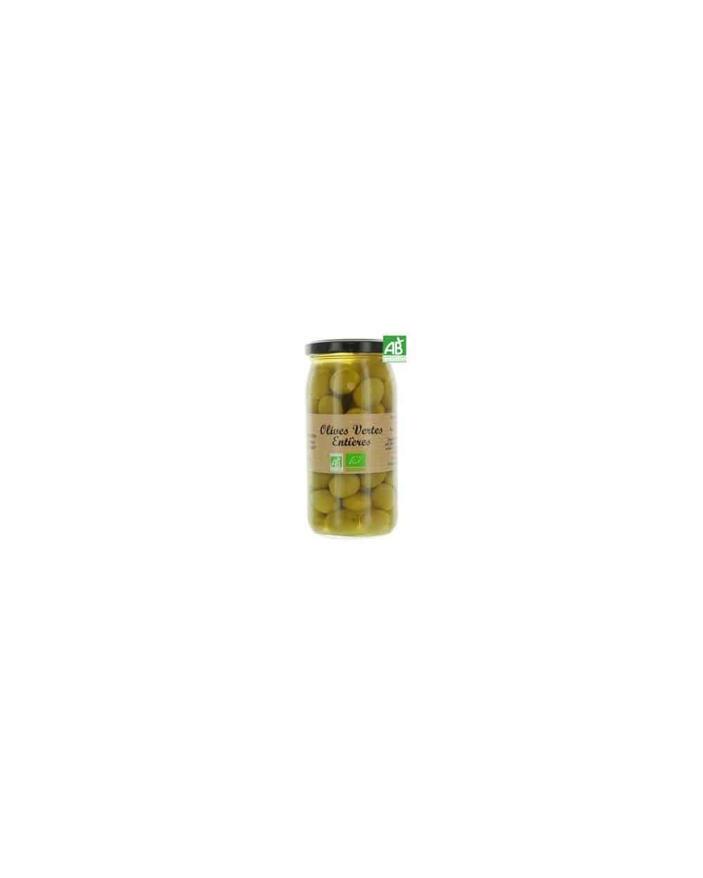 Olives vertes entières Bio 340g