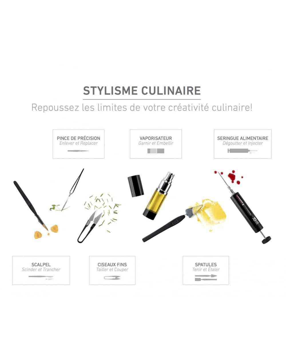 Kit food styling moléculaire Stylisme moléculaire