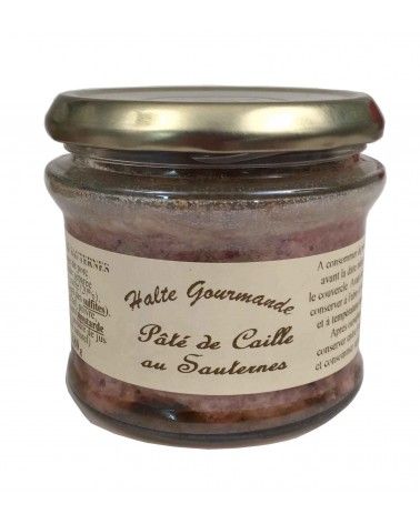 Pâté de caille au Sauternes 180g