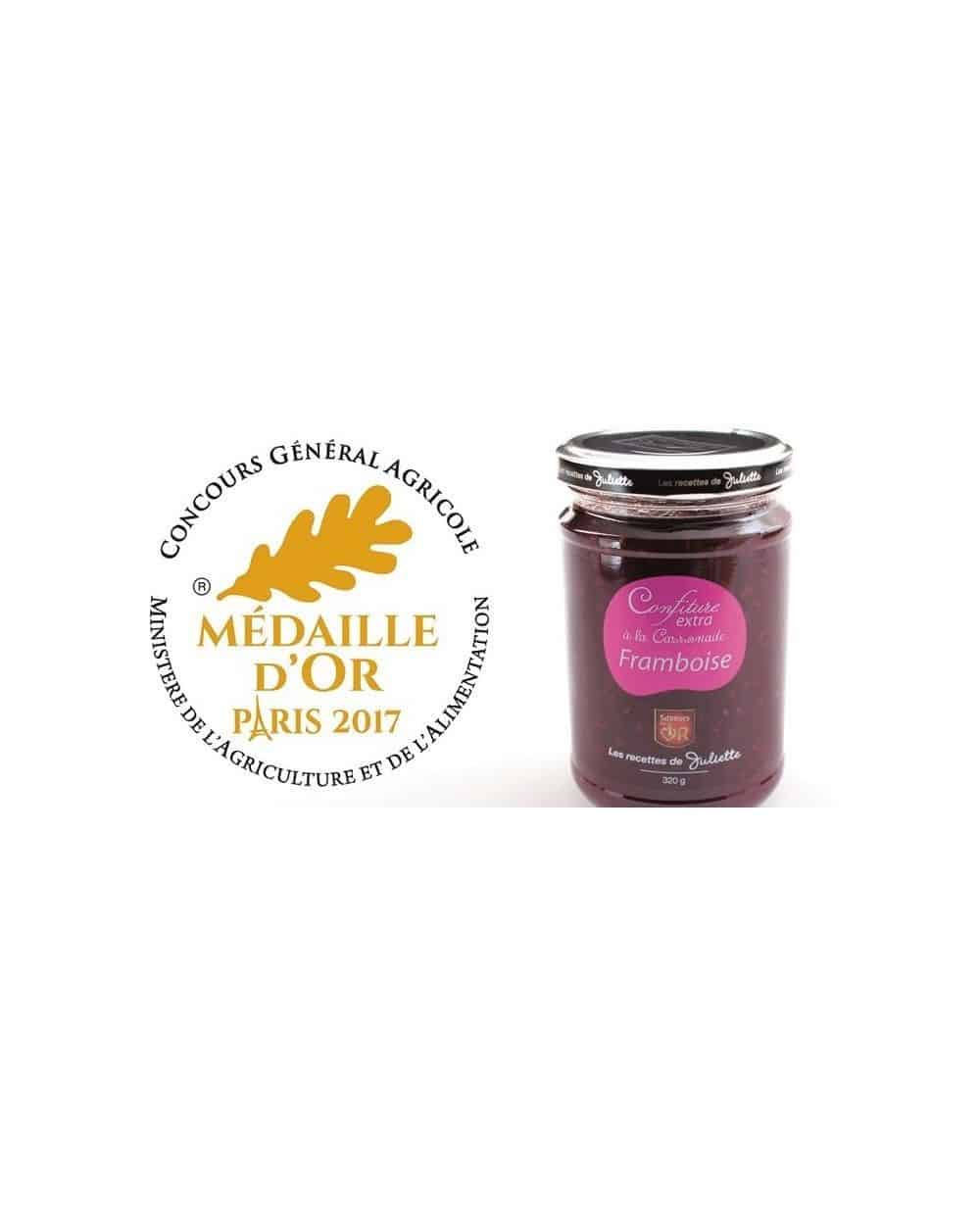 Confiture extra Framboise à la Cassonade 320g