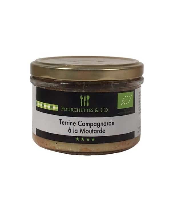 Terrine campagnarde à la moutarde Bio 180g