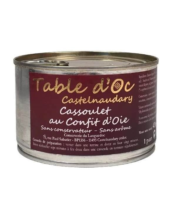 Cassoulet au confit d'oie 420g