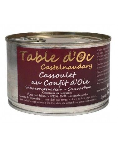 Cassoulet au confit d'oie 420g