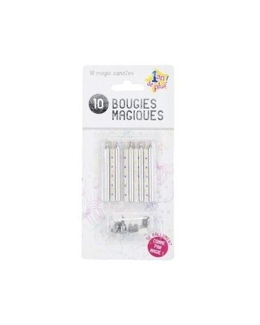 10 Bougies Magiques Grise