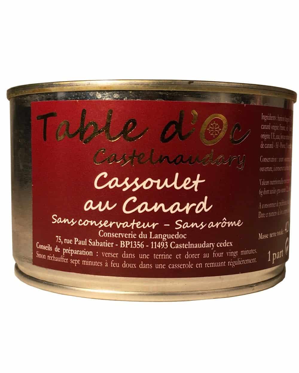 Cassoulet au confit de canard 420g