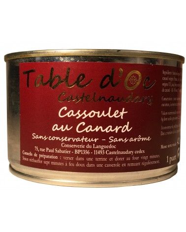 Cassoulet au confit de canard 420g