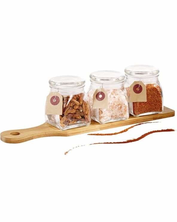 Bocal verre couvercle verre 100 ml