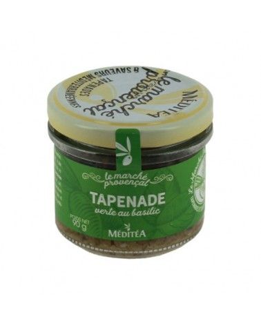 Tapenade verte au basilic de Provence et aux olives de pays 90g