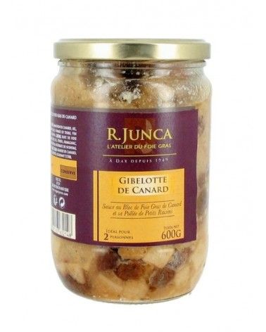 Gibelotte de canard sauce foie gras et sa poêlée de petits raisins 600g