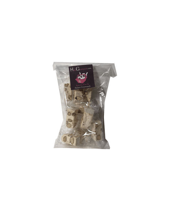 Sachet Nougats blancs tendres aux amandes 100g