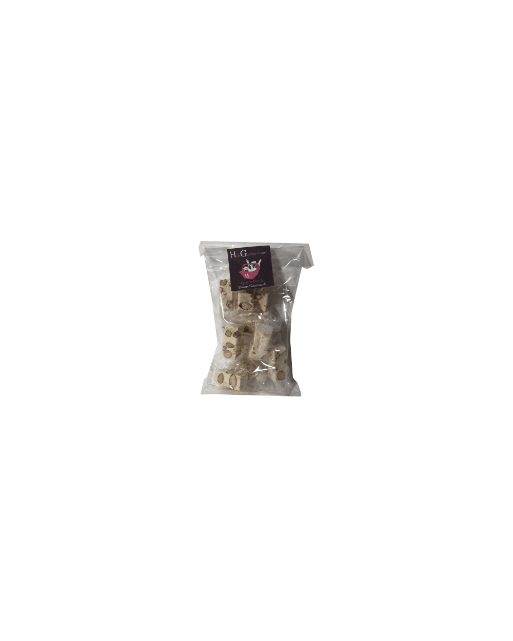 Sachet Nougats blancs tendres des Flandres aux amandes 100g