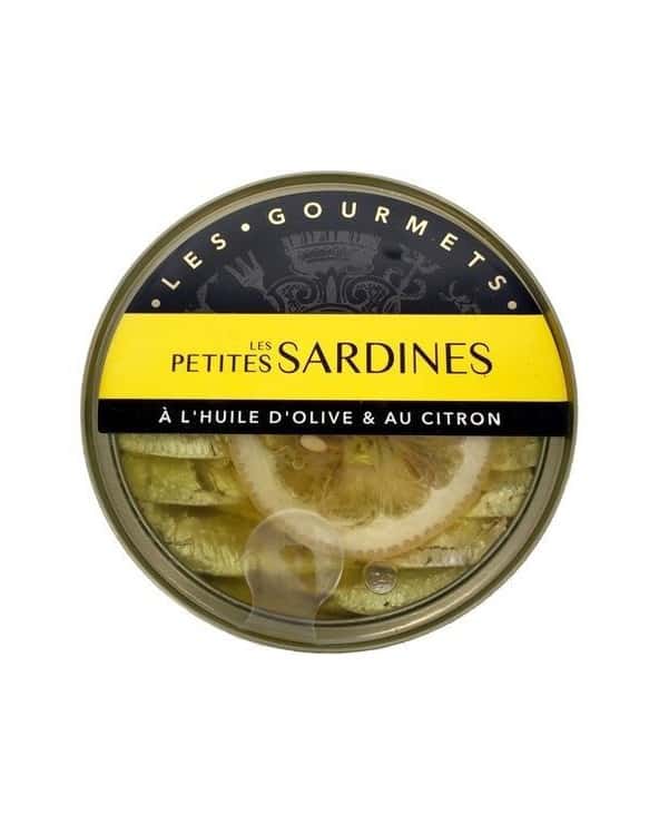 Petites Sardines à l'Huile d'Olive et au citron 120g