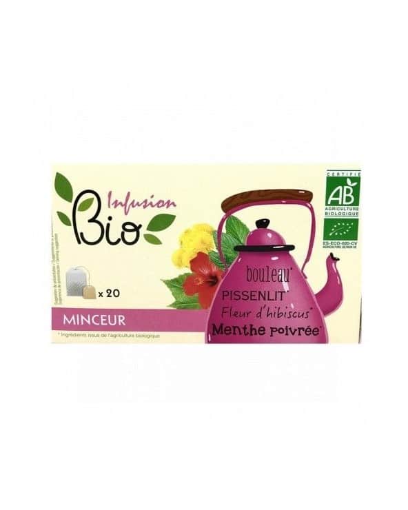 Infusion minceur Bouleau Pissenlit Fleur d'hibiscus