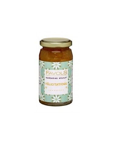 Confiture Félicitations de mandarine au nougat 260g