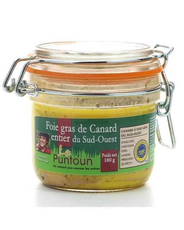 Foie gras de canard entier du Sud-Ouest IGP 180g