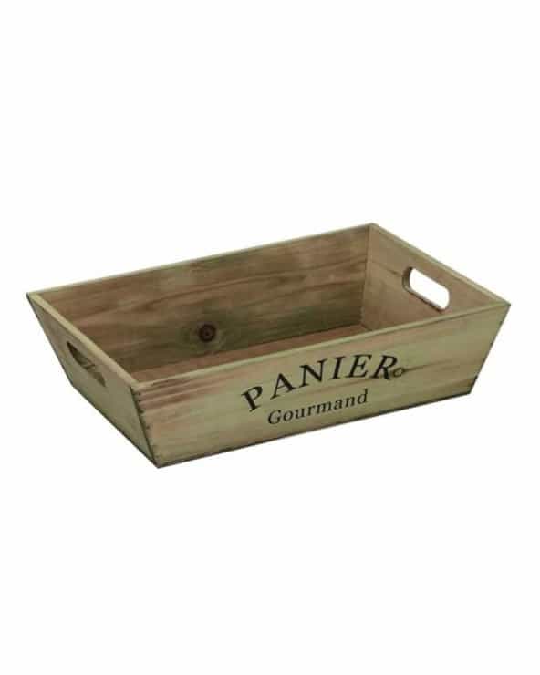 Corbeille en Bois "Panier Gourmand"