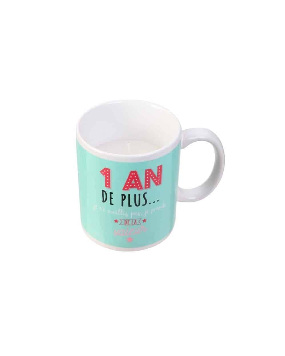 Bougie parfumée mug anniversaire