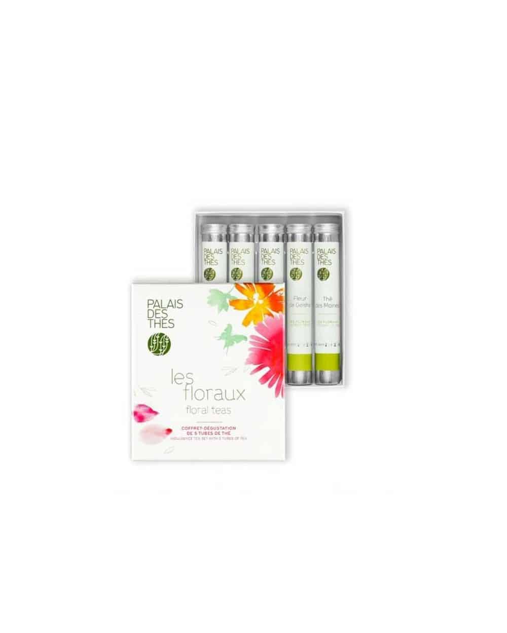 Coffret dégustation de 5 tubes de thé - Les Floraux