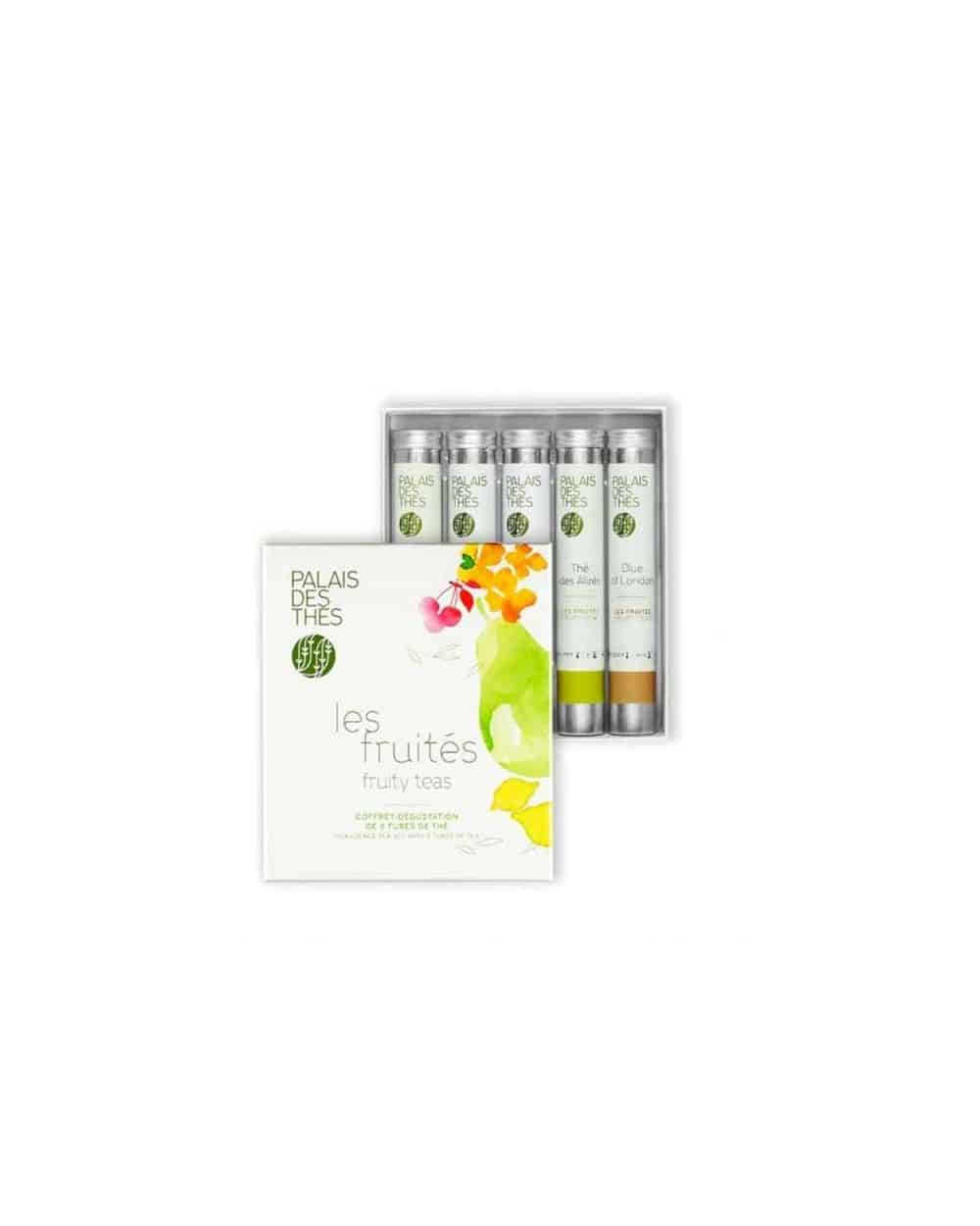 Coffret dégustation de 5 tubes de thé - Les Fruités