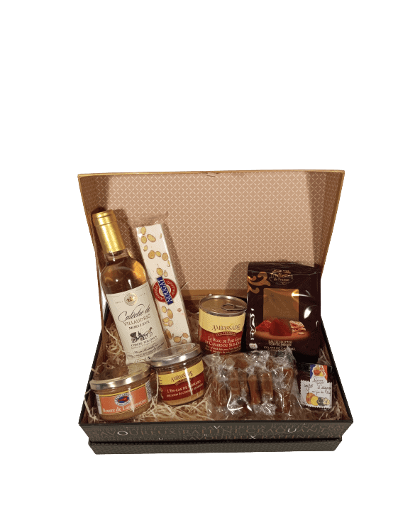 Coffret Le Festin de Noël Gourmand - Vin blanc, Pâté de Canard