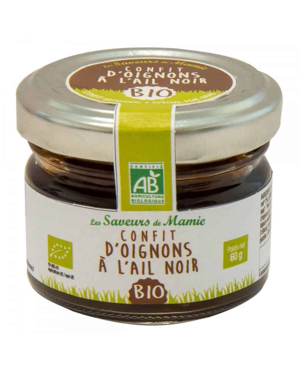 Confit d'oignon ail noir Bio 60g