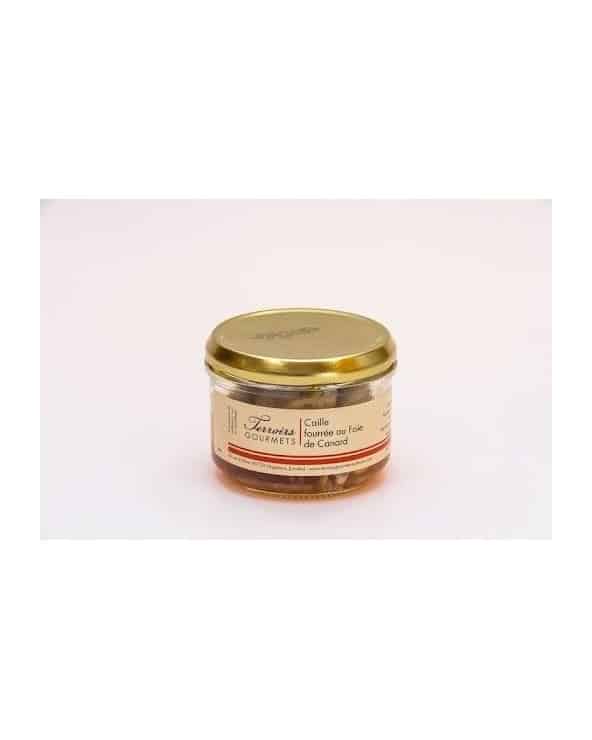 Caille fourrée au foie de canard 160g