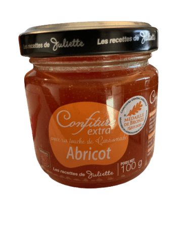 Confiture extra abricot à la Cassonade 100g