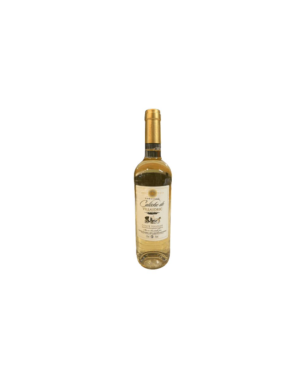 Bouteille Whisky Verre Transparent / Or J-line