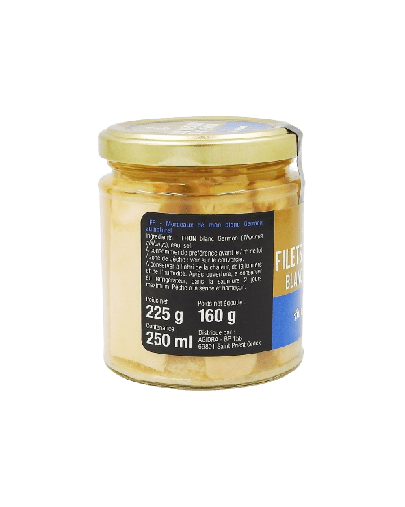 Filets de thon blanc Germon au naturel 160g