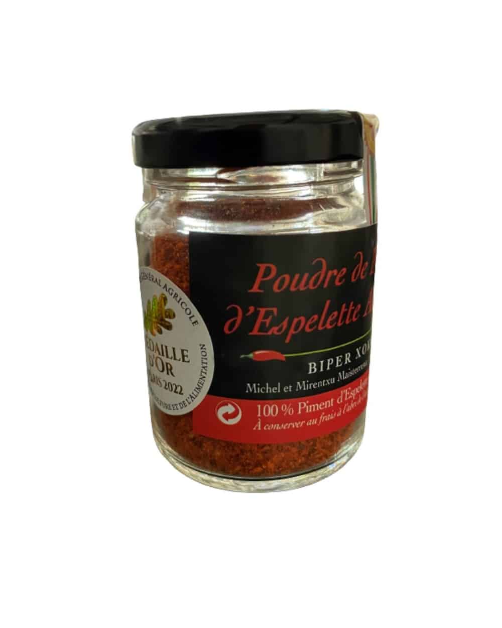 Poudre AOP de piment d'Espelette 40g BIO