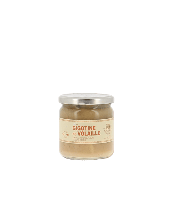 Gigotine de volaille sauce foie gras et ravioles 300g