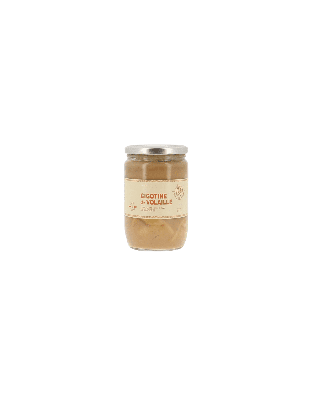 Gigotine de poulet sauce Foie Gras et Ravioles 600g