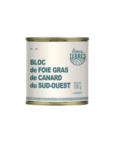 Bloc de foie gras de canard du Sud Ouest 100g TG