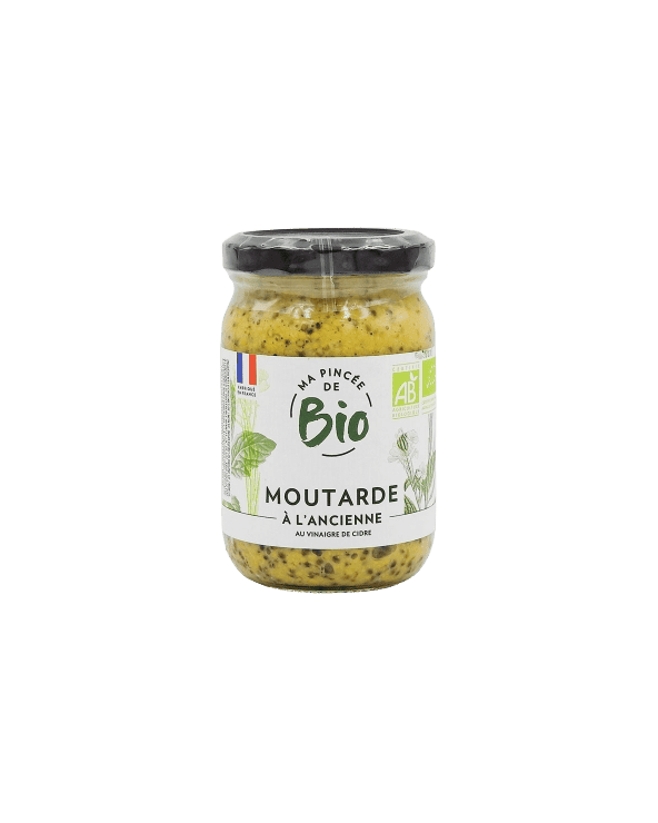 Moutarde à l'ancienne BIO Ma Pincée Bio pot 200g