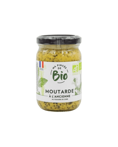 Moutarde à l'ancienne BIO Ma Pincée Bio pot 200g