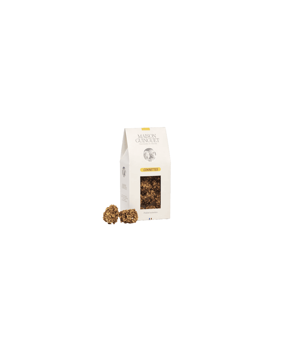 Sachet de pralinés noisettes et éclats de noisettes "Les Cokinettes" 150g