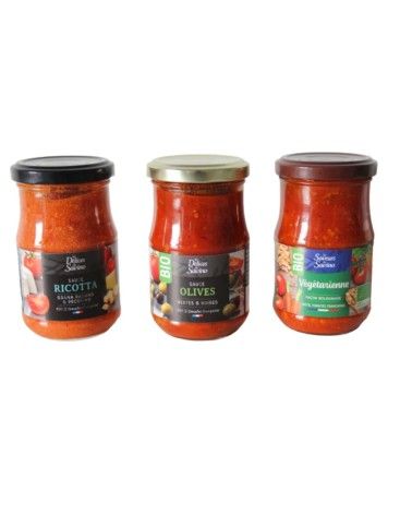 Lot de 3 sauces tomates