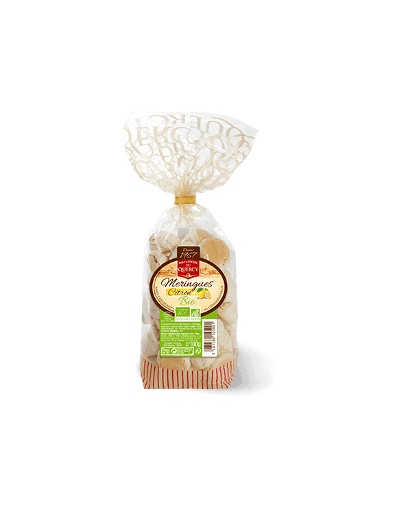 Lot de 2 sachets de Meringues au citron Bio 100g