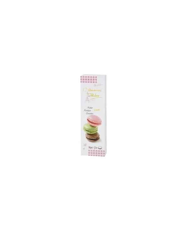 Macarons de Pauline Fraise Pistache Chocolat x3