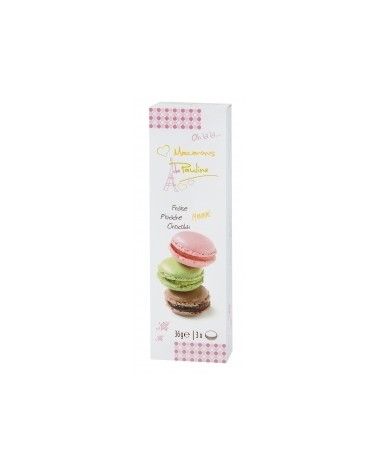 Macarons de Pauline Fraise Pistache Chocolat x3