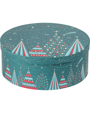 Coffret rond Bonnes Fêtes Moyen Modèle