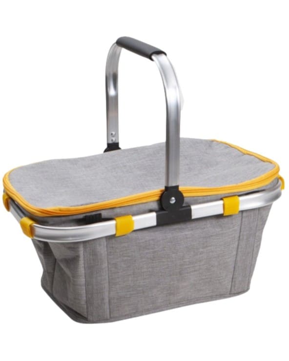 Panier isotherme gris et jaune