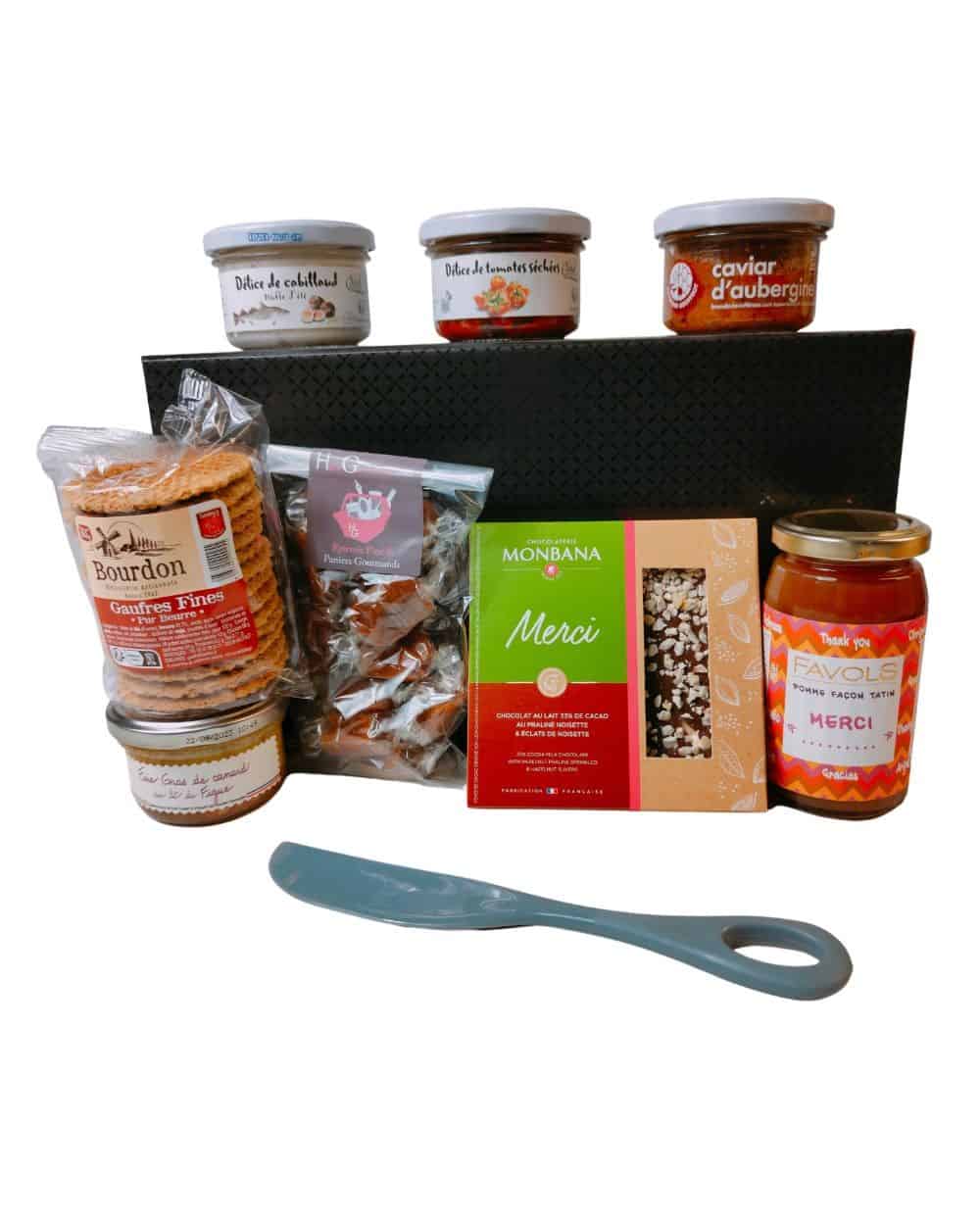 Coffret cadeau remerciement gourmand - Panier Gourmand Merci