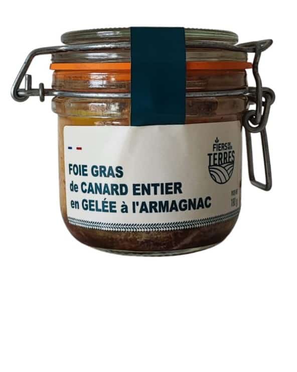 Foie Gras de Canard entier en gelée à l'armagnac 180g