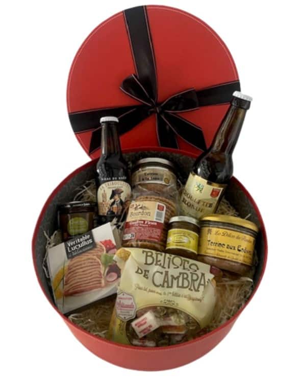 Cadeau gourmand Noël , coffret Panier garni Noël pour entreprise