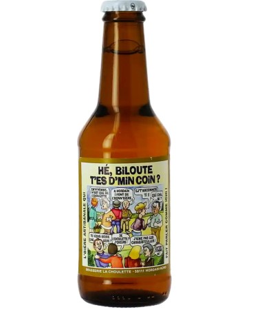 Bière blonde Hé Biloute t'es d'min coin 25cl