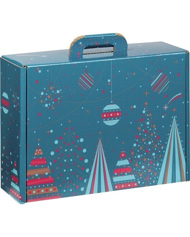 Valisette carton Décor Noël MM